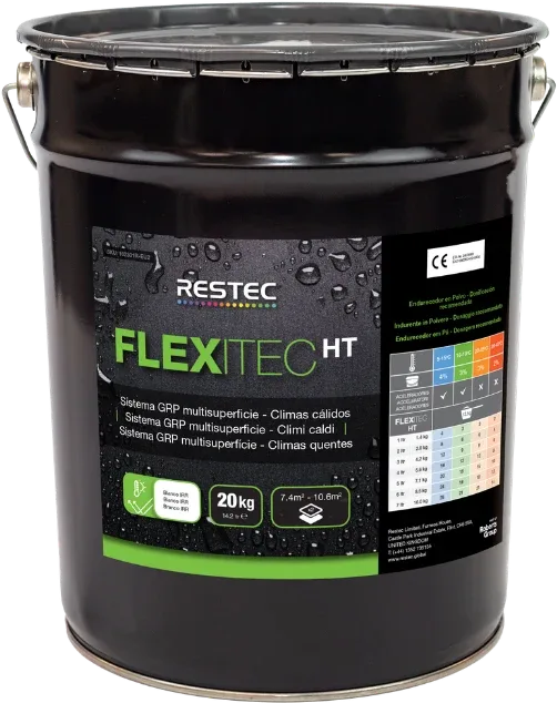 FLEXITEC HT 20kg tin, the high-temperature FLEXITEC for warm climates