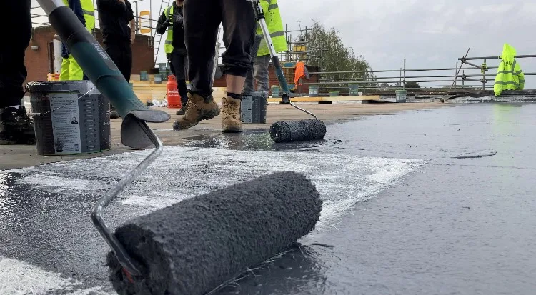 FLEXITEC liquid roofing system installed on a completed roof