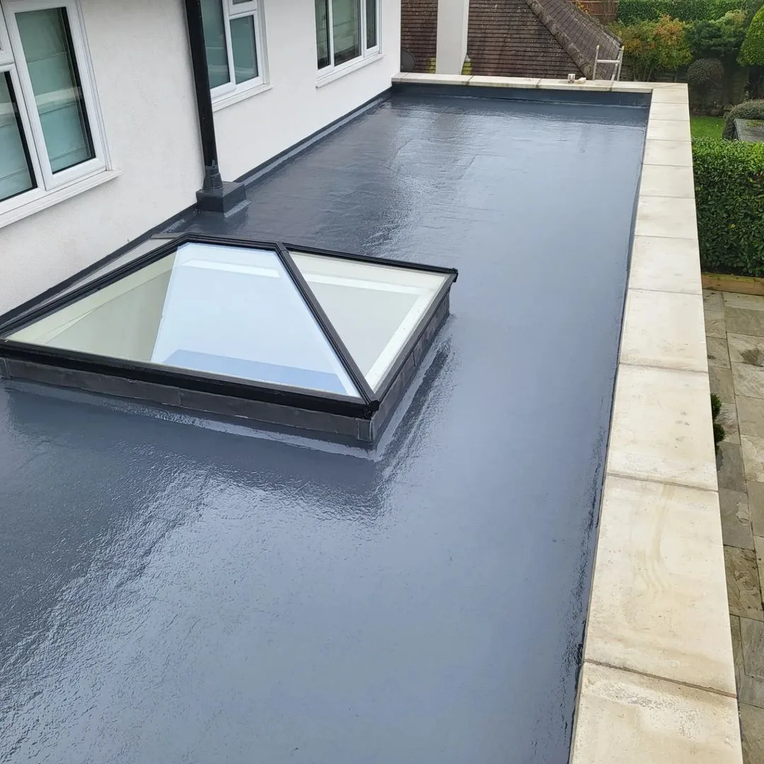 FLEXITEC liquid roofing system installed on a completed roof