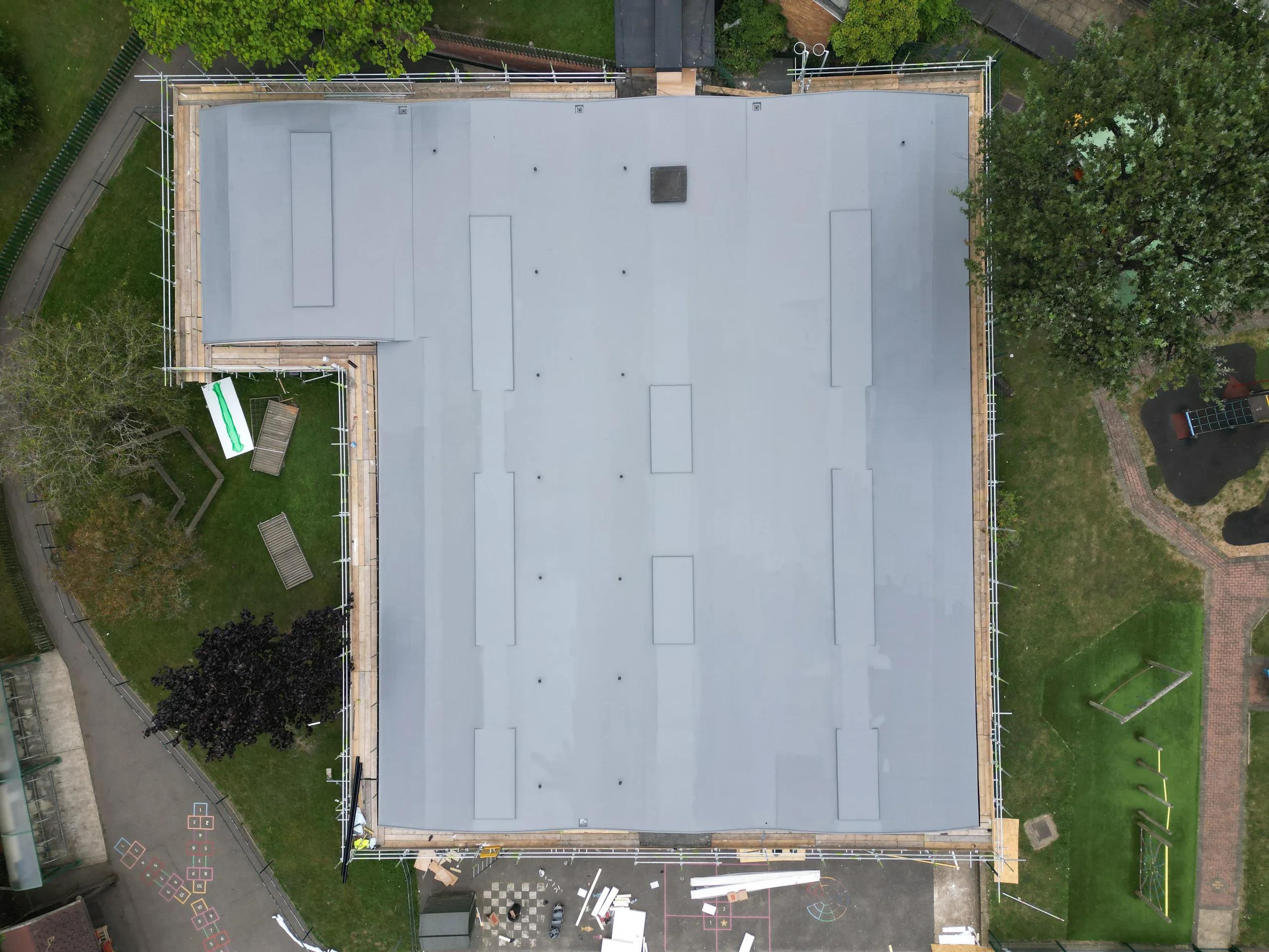 FLEXITEC liquid roofing system installed on a completed roof