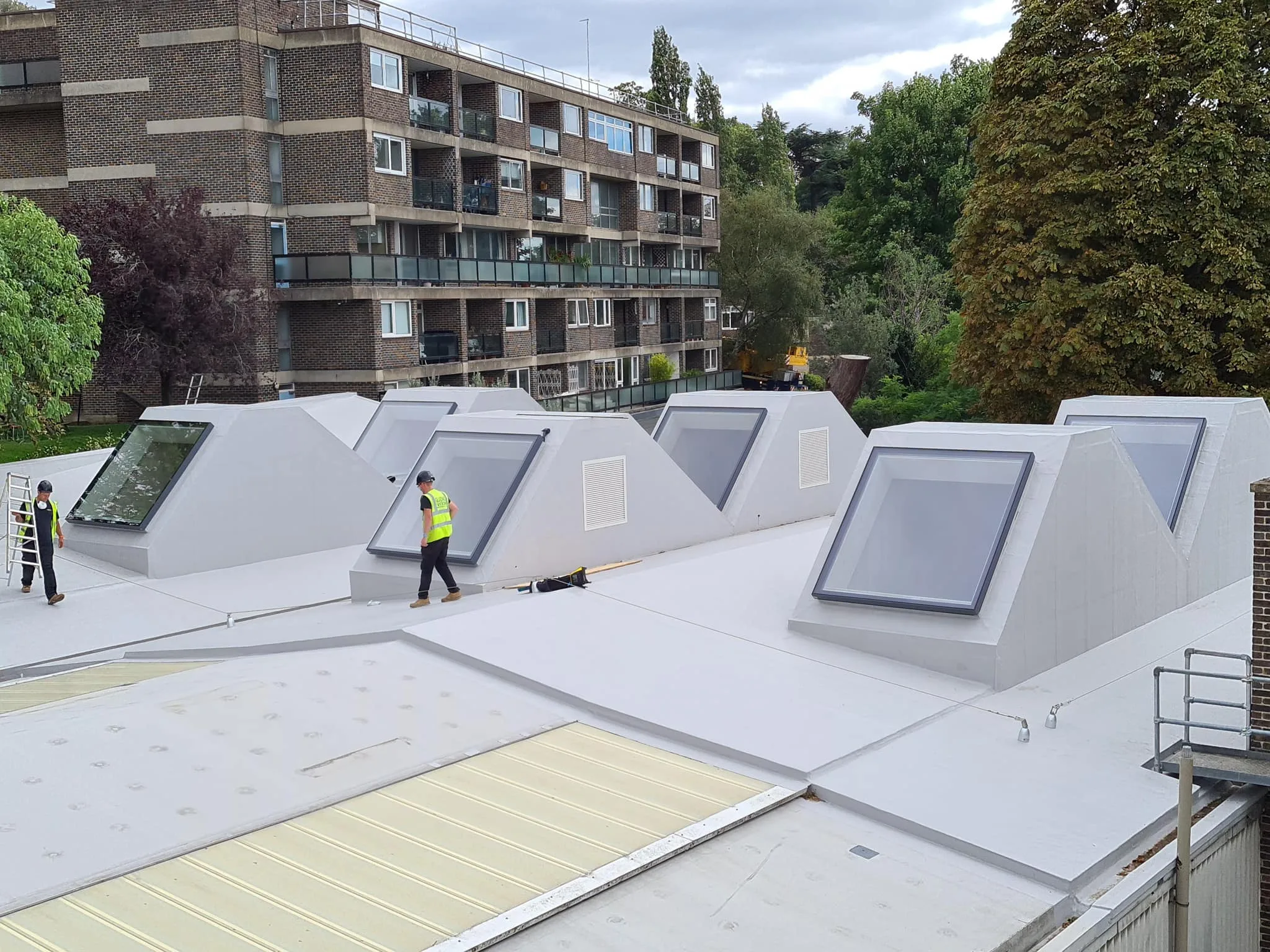 FLEXITEC liquid roofing system installed on a completed roof