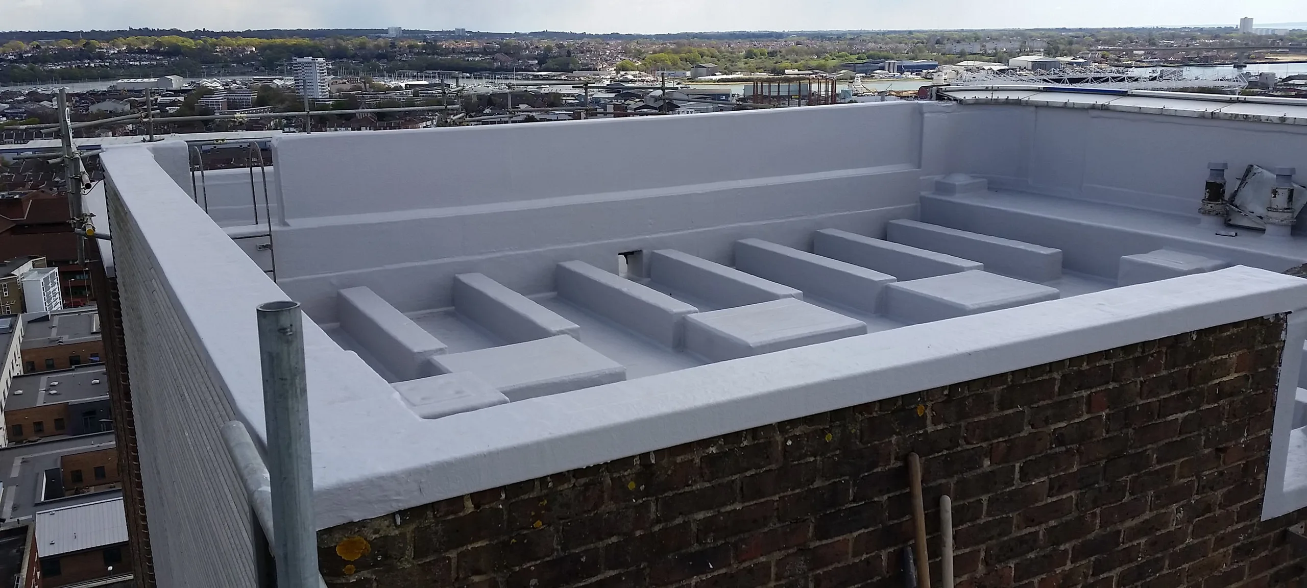 FLEXITEC liquid roofing system installed on a completed roof