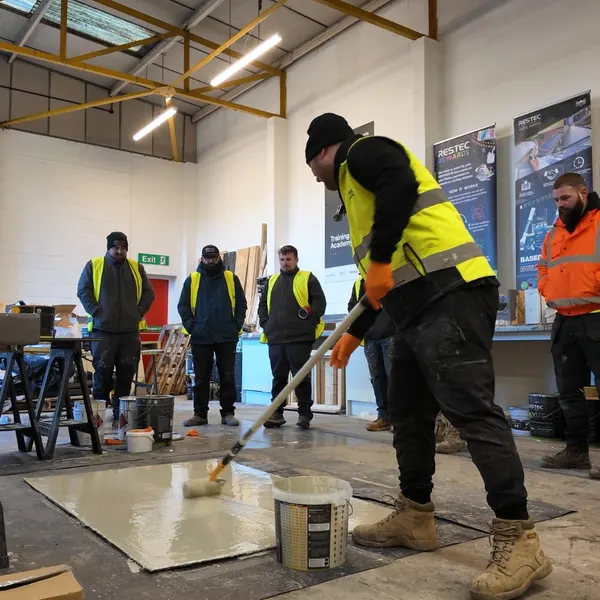 RESTEC FLEXITEC liquid roofing, action shots